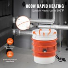 Uimoso 5 Gallon Metal Drum Heater  800w  7 75   Wide  Adjustable 86-302   