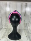 New Custom Brianna Cannon Adult Size Pink Headband With Beads And Top Knot