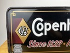 Copenhagen Since 1822 It Satisfies Metal Tobacco Sign 9   x 24    Vintage 1995 Usa