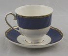 Wedgwood Crown Sapphire Cup   Saucer England Excellent Multiple Available