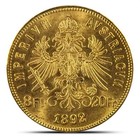 1892 20 Francs   8 Florin Austrian Gold Coin  bu  Restrike 