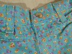 Vintage High Sierra Shorts Kids 6x Floral Blue Dungarees 90 s Nos Nwt R1