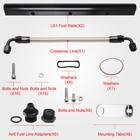 92mm Ls1 Ls2 Ls6 Black Intake Manifold Cathedral Port W  Fuel Rail Kit For Chevy