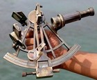 Antique Brass Working Marine Sextant Collectible Vintage Nautical Ship Astrolabe