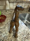 Antique Cast Iron Hubley C  1920s  Terrier With Original Paint  Flathead Screw