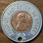 1969-d Fort Wayne  Indiana In Cover All Rental Services Encased Cent Penny Token