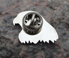 North American Peregrine Falcon Head Duck Hawk Raptor Bird Of Prey Pin Badge