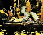 Holidays In Canada Canadian Pacific Railroad Vintage Poster Print Travel Fishing