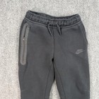 Nike Tech Fleece Pants Boys Youth Medium Black Joggers Zip Pocket Fd3287-010