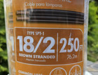 New Southwire Lamp Wire 18 2 Brown Stranded 250 Ft Spt-1 Free Shipping