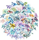 10pcs Adorable Turtle Stickers- Scrapbook  Journal  Diy Crafts   Card Making