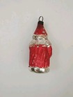 Vintage German Mercury Glass Figural Santa Christmas Ornament 2 5 