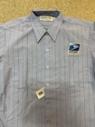 Vtg Flying Postal Service Us Mail Button Shirt Short Sleeve Size 16 Horace Small