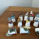 Cat Vintage Lot Of 29 Thimbles Assortment Crafted In England Fine Bone China