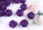Yycraft 200pcs Glitter Tinsel Pom Poms Sparkle Balls Ball Size  3 4   Purple 