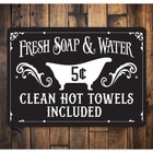 Vintage Bathroom Shoppe Metal Sign