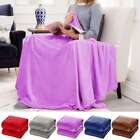 Solid Soft Light Weight Fluffy Plush Fleece Warm Throw Blanket For Sofa Couch