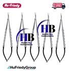 Hu-friedy Micro Castro Scissors Curved 18cm Spv Set Of  5 Pcs Dental Set