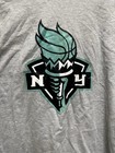 New Wnba New York Liberty Fanatics Wordmark Grey Long Sleeve Shirt Mens Xl
