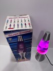 1999 Lava Lite Model 8620 Silver Streak Series Lava Lamp - White   Purple 