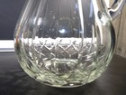 Vintage Handcrafted Cut Crystal Water Pitcher  Romania Pre-owned