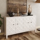 Accent Cabinet 4 Door Wooden Cabinet Sideboard Buffet Server Cabinet Storage C