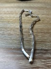 Vintage Taxco Tf-59 Mexico Sterling Silver Hinged Links  Necklace 62 Gr 16 5 