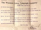 Rare El Paso  Texas 1905- Manager Signed Letter  Daily Herald Paper Editor Intro