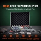 300-piece Poker Chip Set With Aluminum Case Cards 11 5 Gram Casino Chips