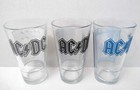 Lot Of 3 Ac dc Collector s Series Pint Glass Cups From 2010