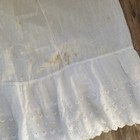 1900s Victorian Petticoat Skirt Half Slip Cotton Lace Lingerie Eyelet Ruffle 31 