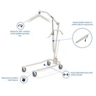 Invacare Lightweight Hydraulic Patient Lift  450 Lb  Max Weight  9805p