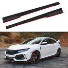 78-3 4  Universal Car Side Skirt 200cm Extension Rocker 78 75  Black red Line