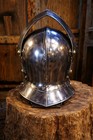Medieval Steel Knight Helmet Armor Handmade Crusader Helmet Larp Cosplay Gothic