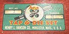 Vintage Ace Tap   Die Set  1  Henry L  Hanson Wooden Case    14  Piece   Usa
