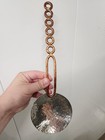 Amelia Castillo Silver Salad Serving Tongs Spoon Copper Hammered Rare