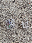 Vintage 10k White Gold Masonic Pin Enamel   Diamond 1 1 Gr