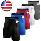 Men Compression Sport Shorts Athletic Workout Running Performance Baselayer