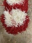 Vintage Dehen Knitting Co Cheerleading Pom Pom   s W  Handles Red   White