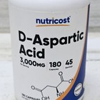 D-aspartic Acid 3000mg 180 Caps Nutricost Booster Amino Acid Exp 6 26