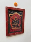 Maa Tara Mahavidya Picture  Hindu Goddess Art In Wooden Painted Frame - 9 X 12  