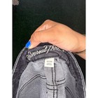 Universal Thread Black Washed Denim Raw Hem Mini Skirt Size 18