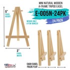 24pk 5  Mini Natural Wood Display Easel A-frame Artist Tripod Table Holder Stand
