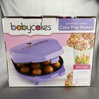 Babycakes Cake Pop Maker W  Tools Purple 12 Non-stick Cake Balls Original Box