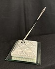 Elegant Wedding Guest Book Pen Set Satin Base White With Rhinestones