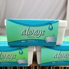 3x Always Clean Feminine Wipes Tub 40 Count New Discontinued