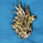 Vintage Mimi Di N Swan Belt Buckle 1972 Right Half Gold Tone Replacement 4 5   