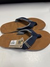 Nwt Hari Mari Men s Scouts Gray   Navy Striped Barnes Flip Flop Sandals Size 10