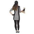 Adult Women s Burglar Babe Halloween Costume Dress Cape Gloves Eye Mask S m