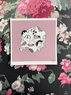 Abstract Puzzle Face Pink Original Doodle Indie Art Print Licensed Signed